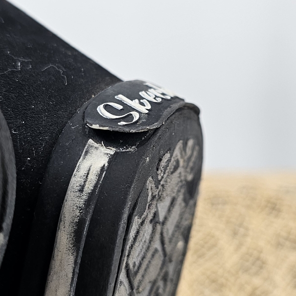 Sketchers Wedge Y2K Slingback Sandals Black Size 7 - Picture 13 of 13